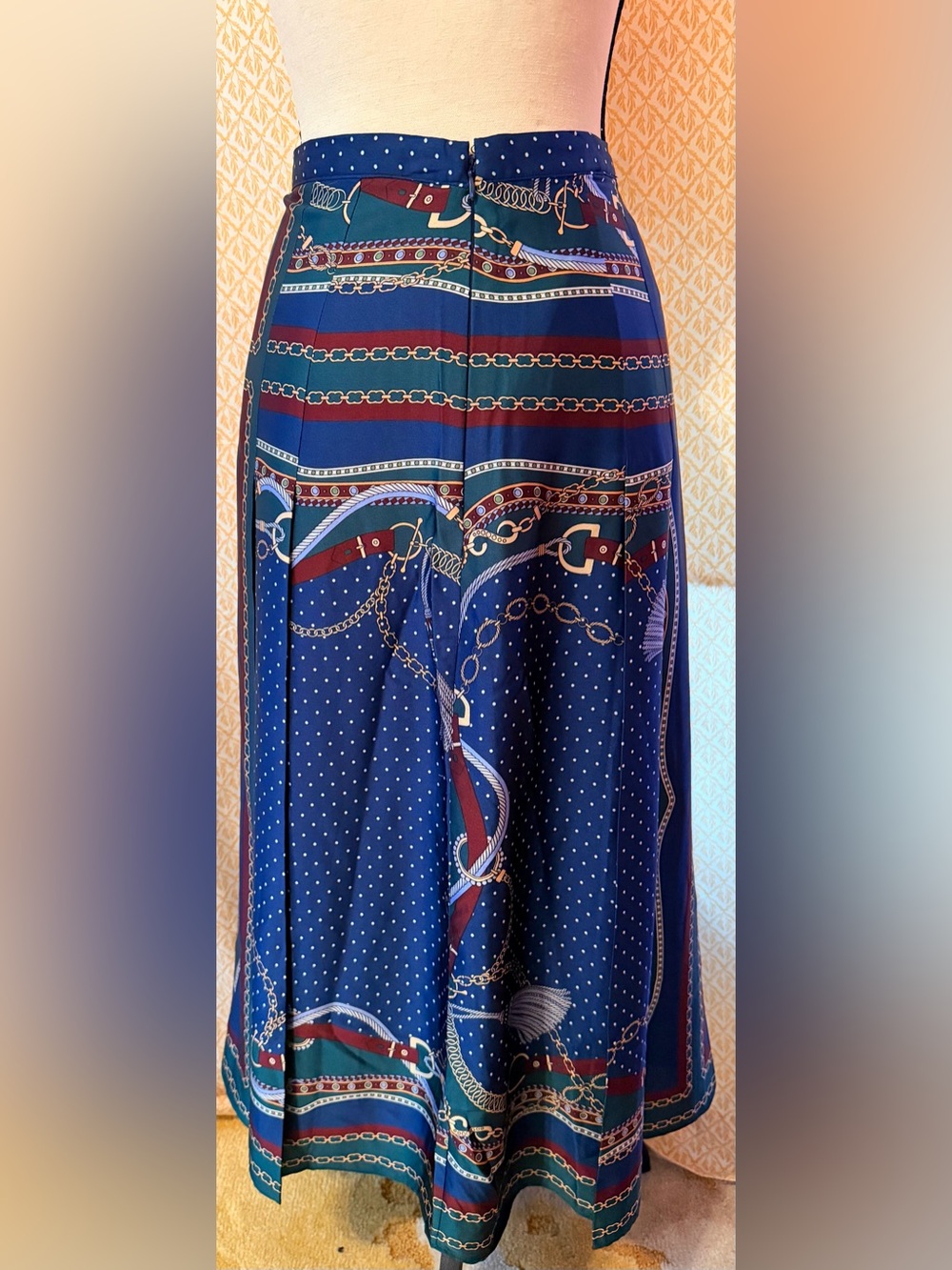 Ann Taylor Equestrian Scarf Wrap Midi Skirt 10P - Picture 4 of 8